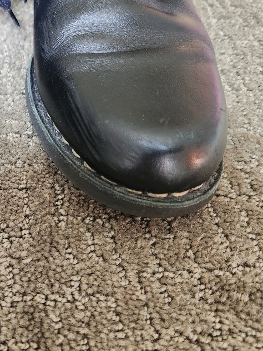 PARABOOT FOR SOFIE D'HOORE Black Leather Lace-up Ankle Boots Booties Size 8.5 - Picture 7 of 13